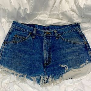 Wrangler Cut off denim blue Jean shorts size 32